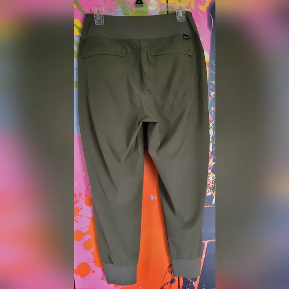 Patagonia Happy Hike Studio Pants. Women's. Olive Green. Size M. - Picture 2 of 10